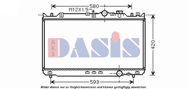 AKS DASIS Radiators, Motora dzesēšanas sistēma 110055N